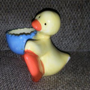 Vtg Duck Ceramic-Porcelain Small Candle holder